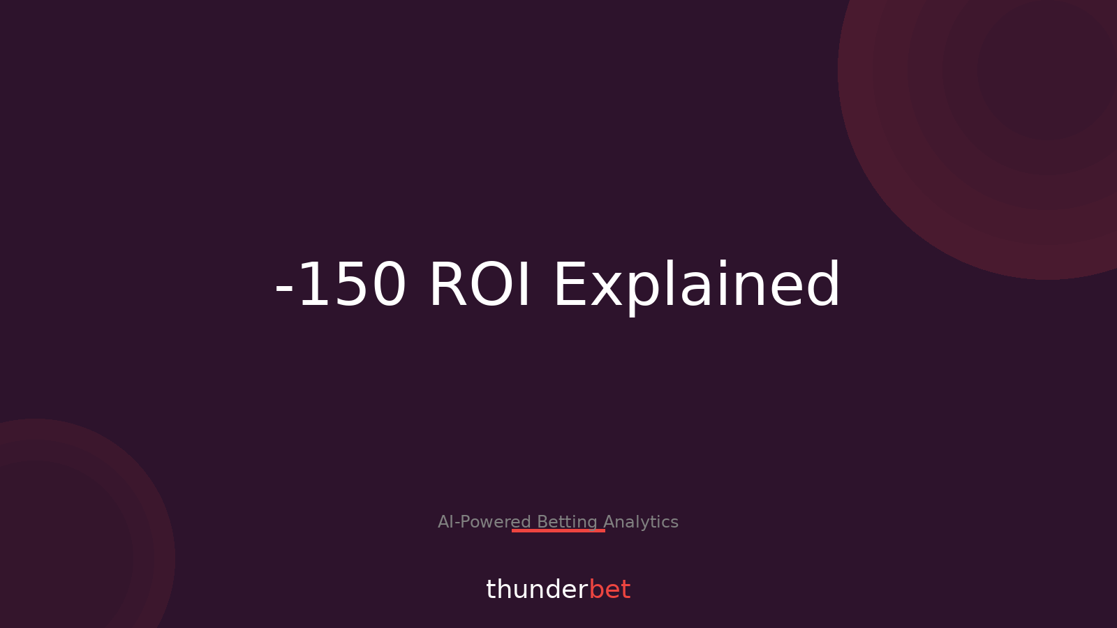 Moneyline Odds Explained: What -150 Means for Your ROI