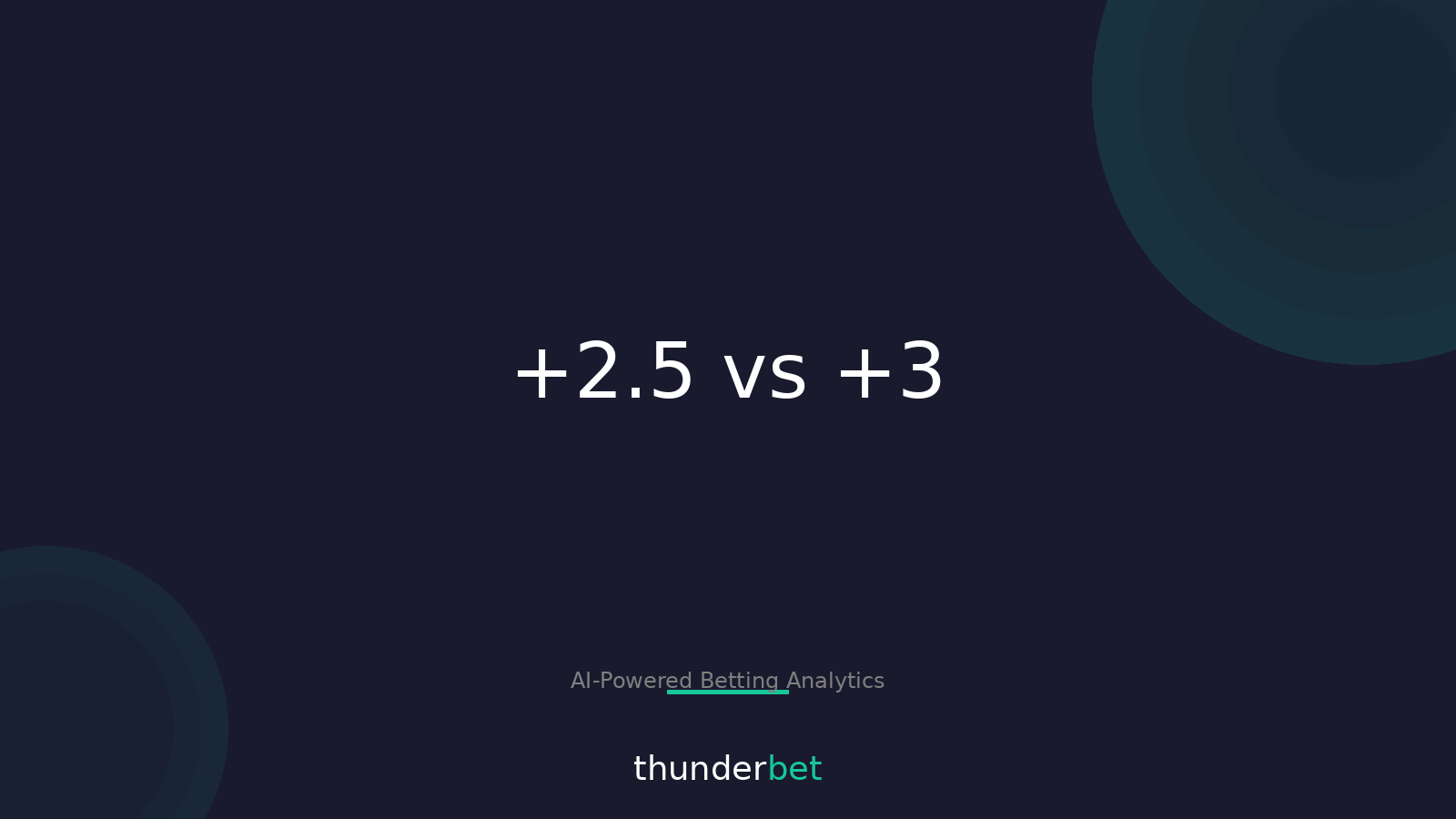 Key Numbers: When +2.5 Beats +3 (and When It Doesn’t)