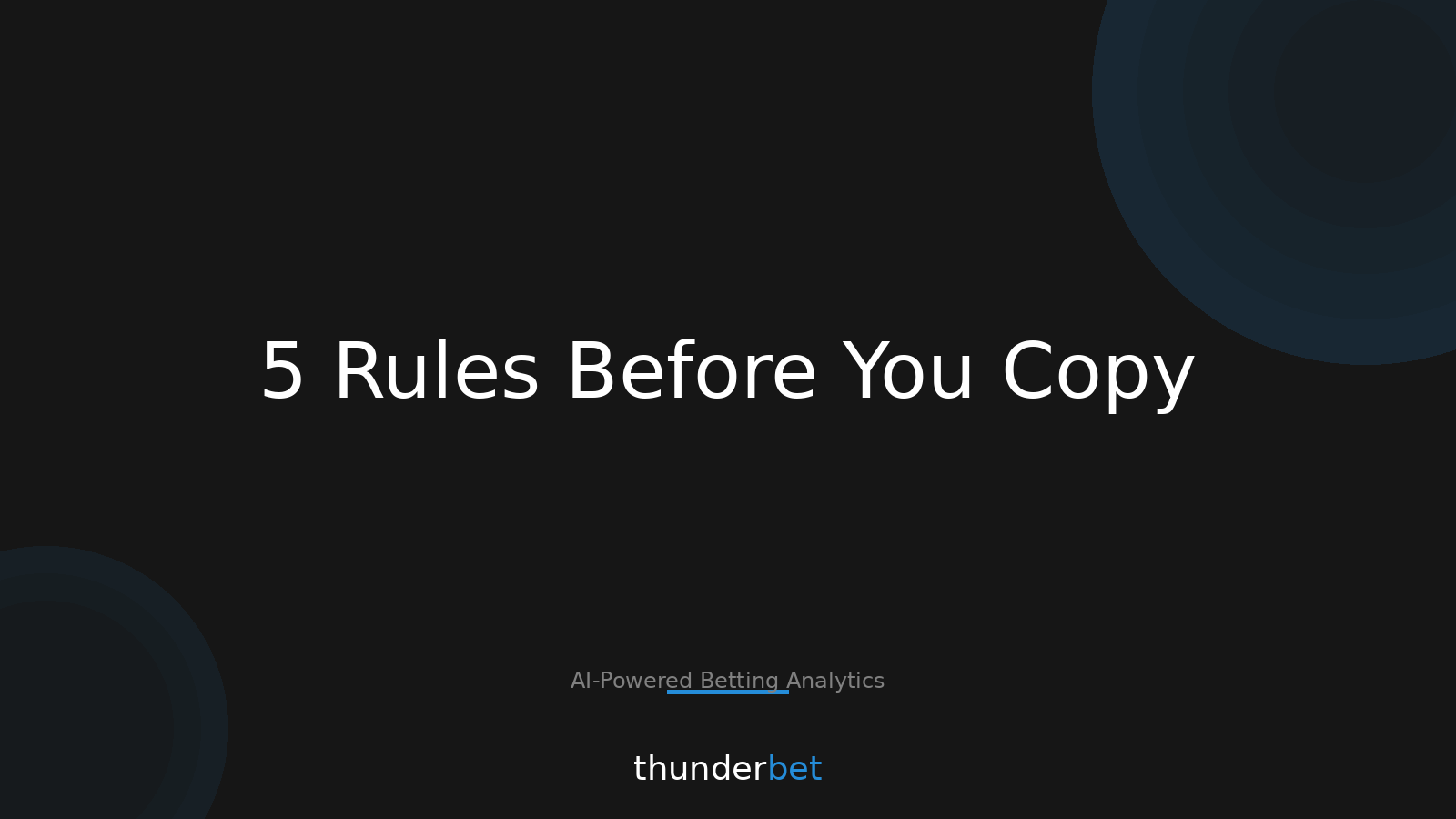 Set-and-Forget Betting Bots: 5 Rules Before You Copy