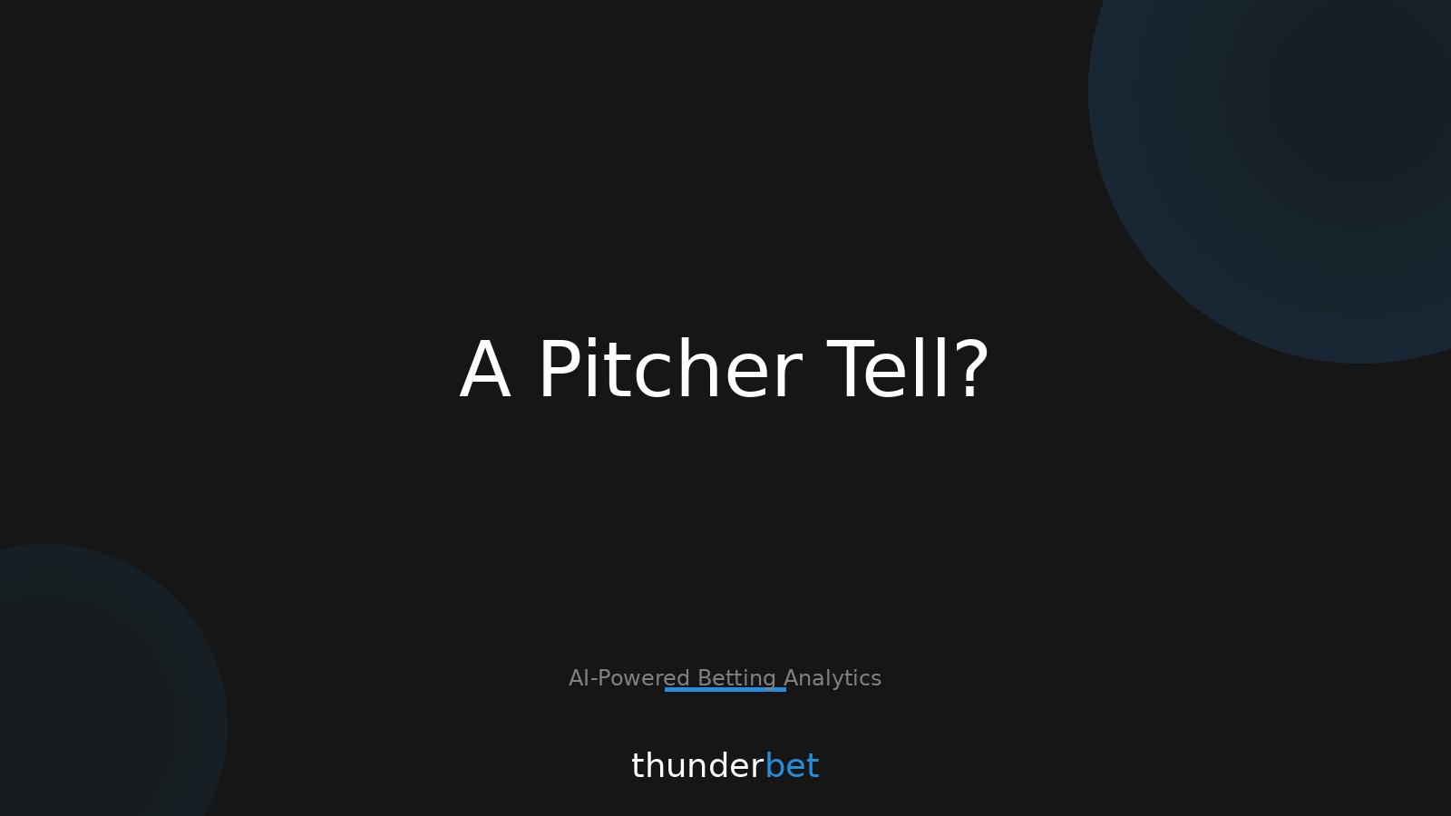 Orioles–White Sox: 3 Market Moves That Scream “Pitcher Tell”