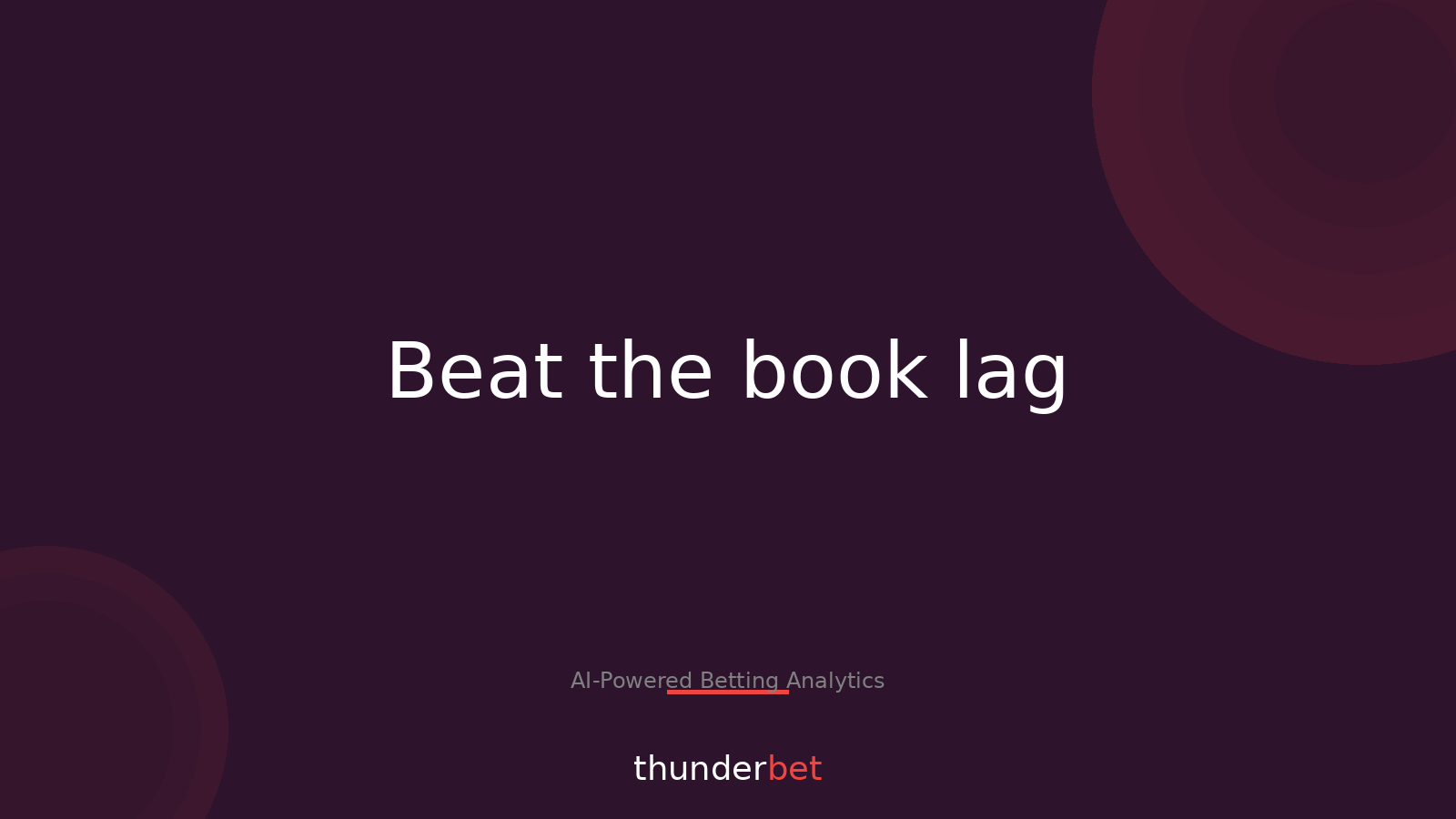 Exchange Terminal: Spot Soft Books Before They Catch Up