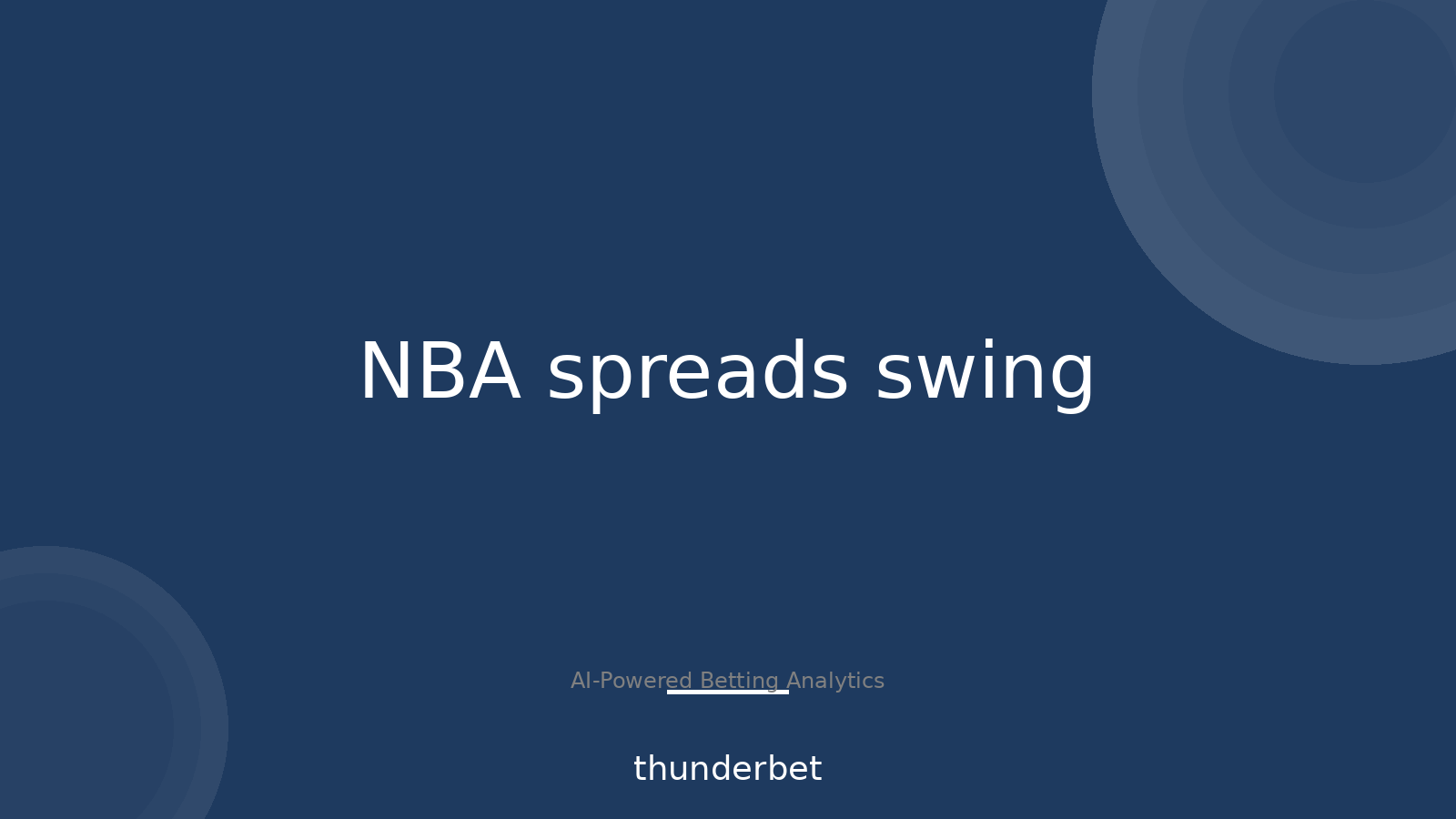 6,365 Moves: When NBA Spreads Swing Before Tip-Off
