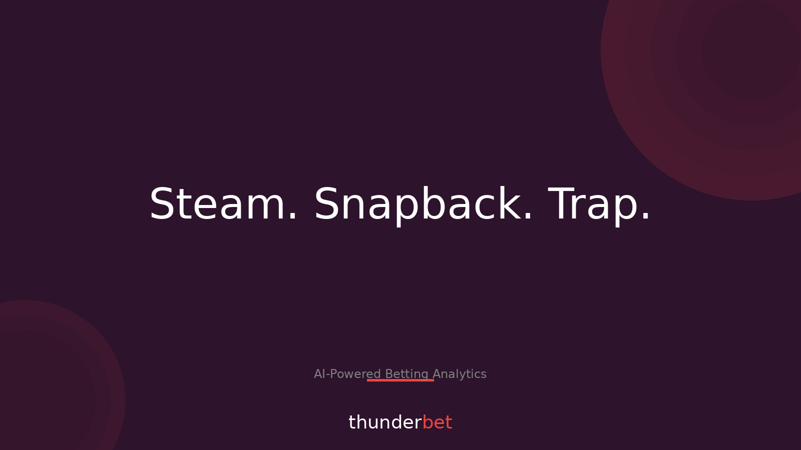 Steam Then Snapback: 4 Live-Betting Traps You Keep Chasing