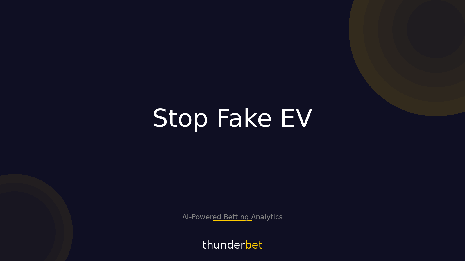 EV Finder Filters That Keep You From Chasing Fake “Value”