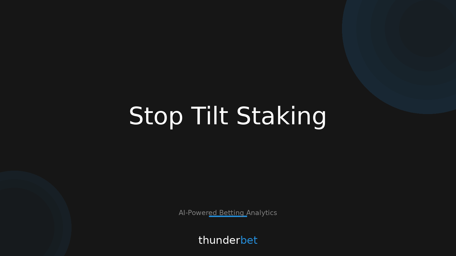 Staking After a Losing Run: 4 Rules That Prevent Tilt