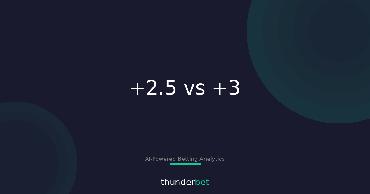 Key Numbers: When +2.5 Beats +3 (and When It Doesn’t)