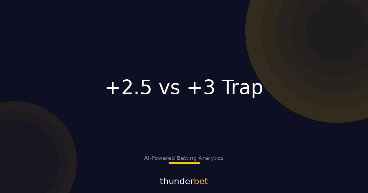 Spread Traps in NCAAB: Why +2.5 Can Be Worse Than +3
