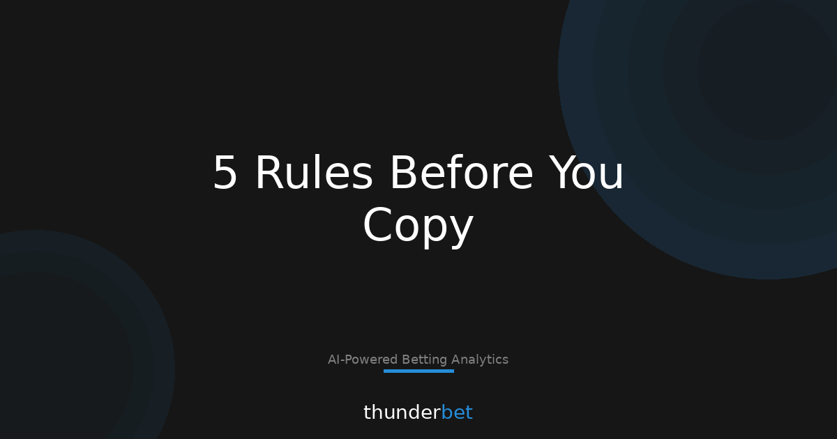 Set-and-Forget Betting Bots: 5 Rules Before You Copy