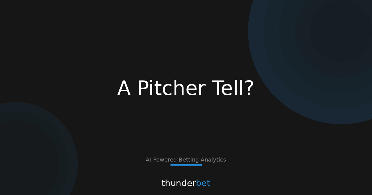 Orioles–White Sox: 3 Market Moves That Scream “Pitcher Tell”
