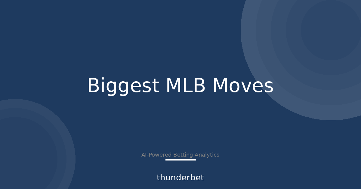 2,216 Moves: The 4 Biggest MLB Price Shifts This Week