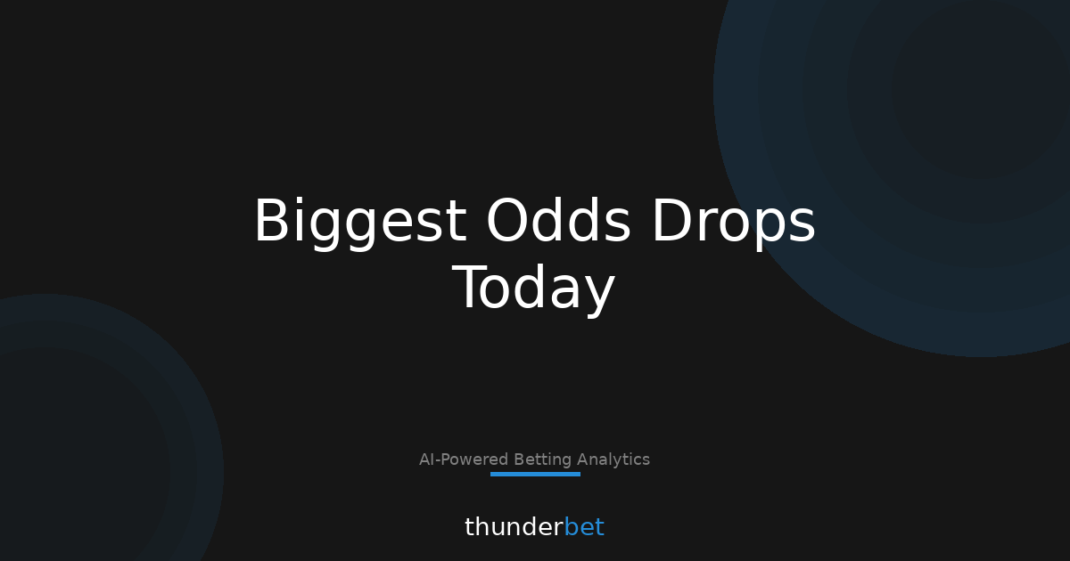 Today’s 50 Biggest Odds Drops (NBA, NCAAB, Soccer) — Steam or Reset?