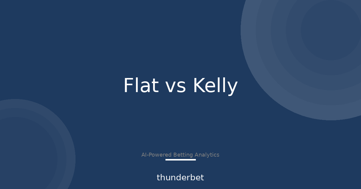 Flat vs Kelly Staking: Pick a Bet Size You’ll Stick With