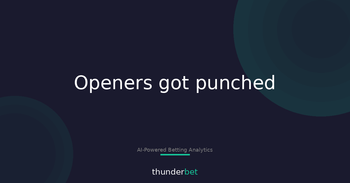 4,193 Moves: NFL & NCAAF Openers Took the First Hit
