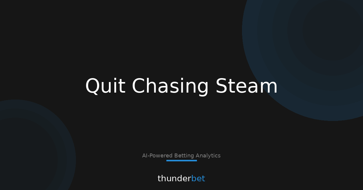 Stop Chasing Steam: 5 Entry Rules for Value Betting