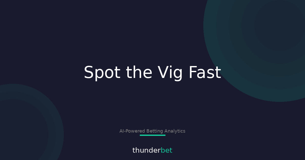 Vig, Hold & Overround: The Hidden Tax in Every Bet