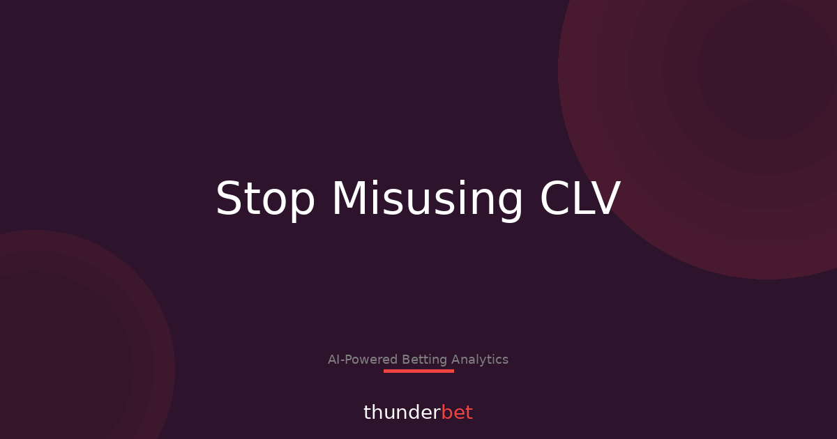 CLV, EV, ROI: 9 Betting Terms People Keep Butchering