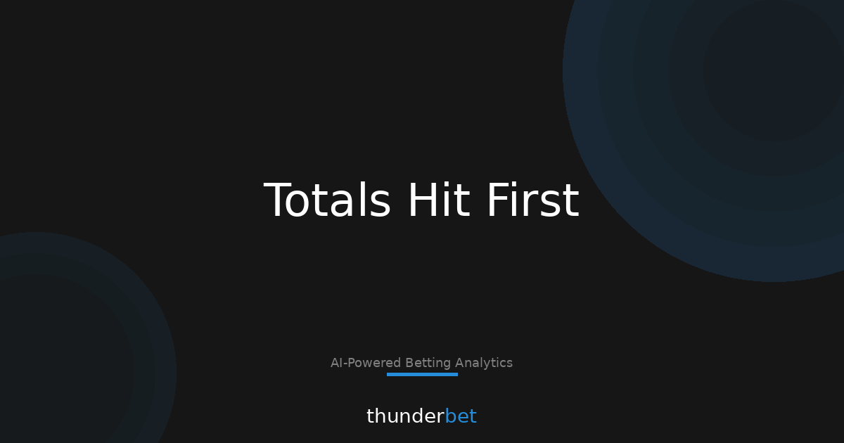 5,055 Moves: Where NBA/NHL Totals Get Hit First