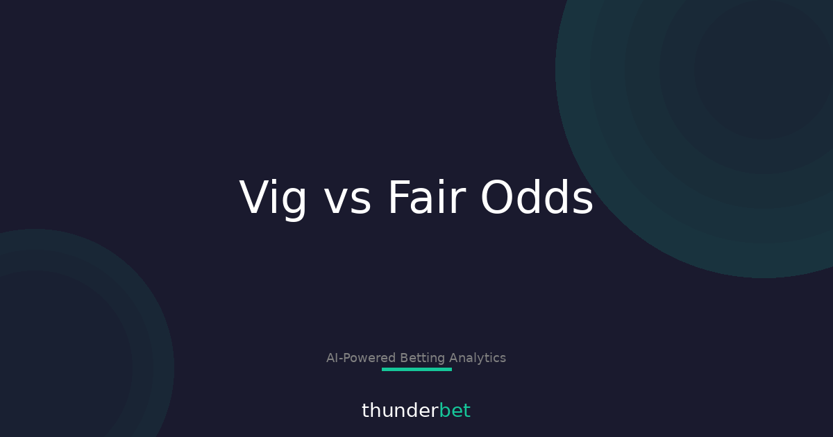 Vig, No-Vig, Fair Odds: The 3 Numbers You Must Check