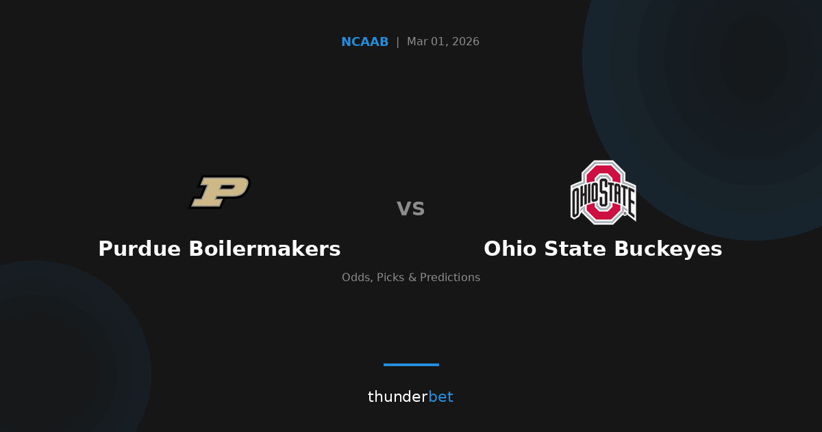Ohio State Buckeyes 82, Purdue Boilermakers 74 — Recap | ThunderBet ...