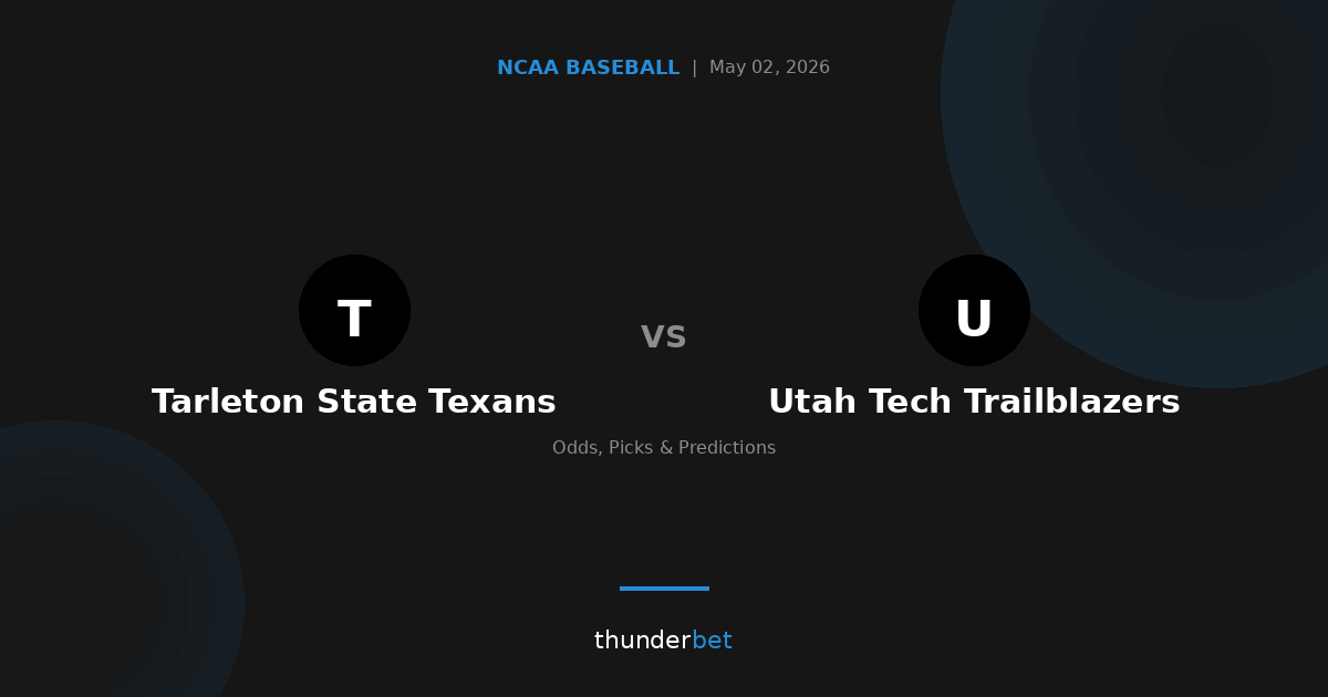 Tarleton State vs Utah Tech Odds & Picks | ThunderBet | ThunderBet