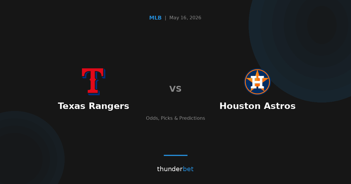 Houston Astros 2, Texas Rangers 0 — Recap | ThunderBet | ThunderBet