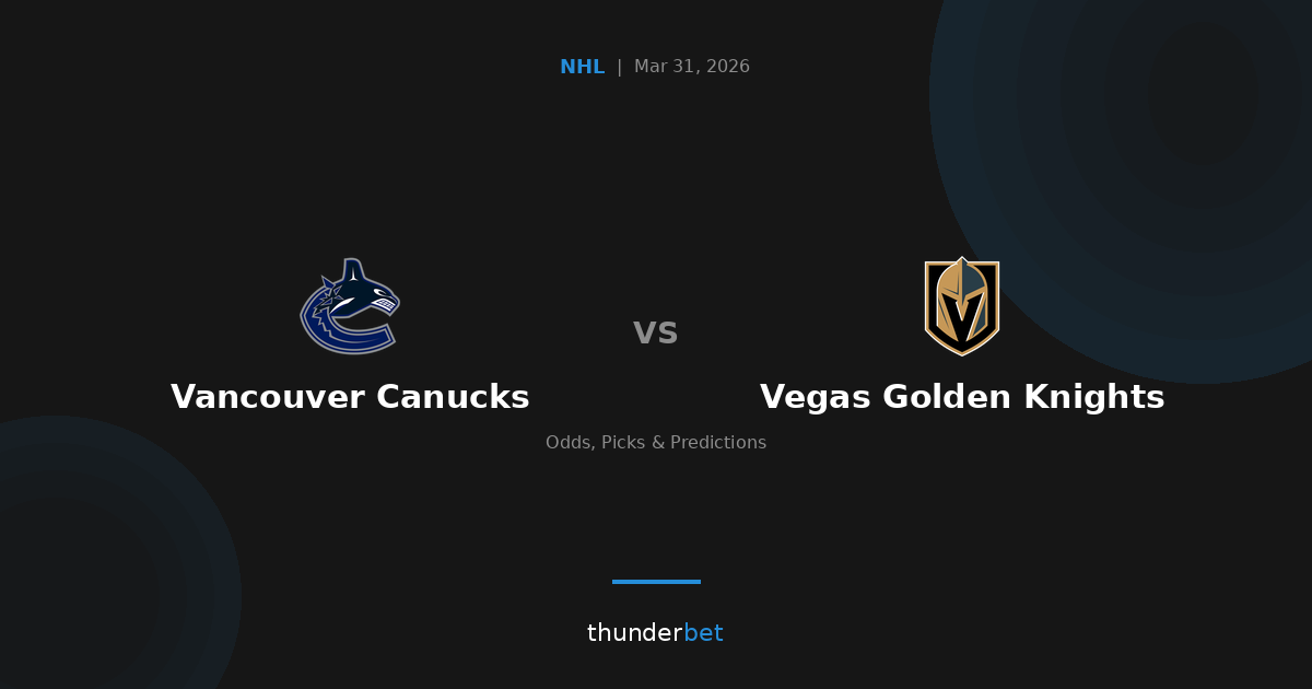 Vegas Golden Knights 4, Vancouver Canucks 2 — Recap | ThunderBet ...